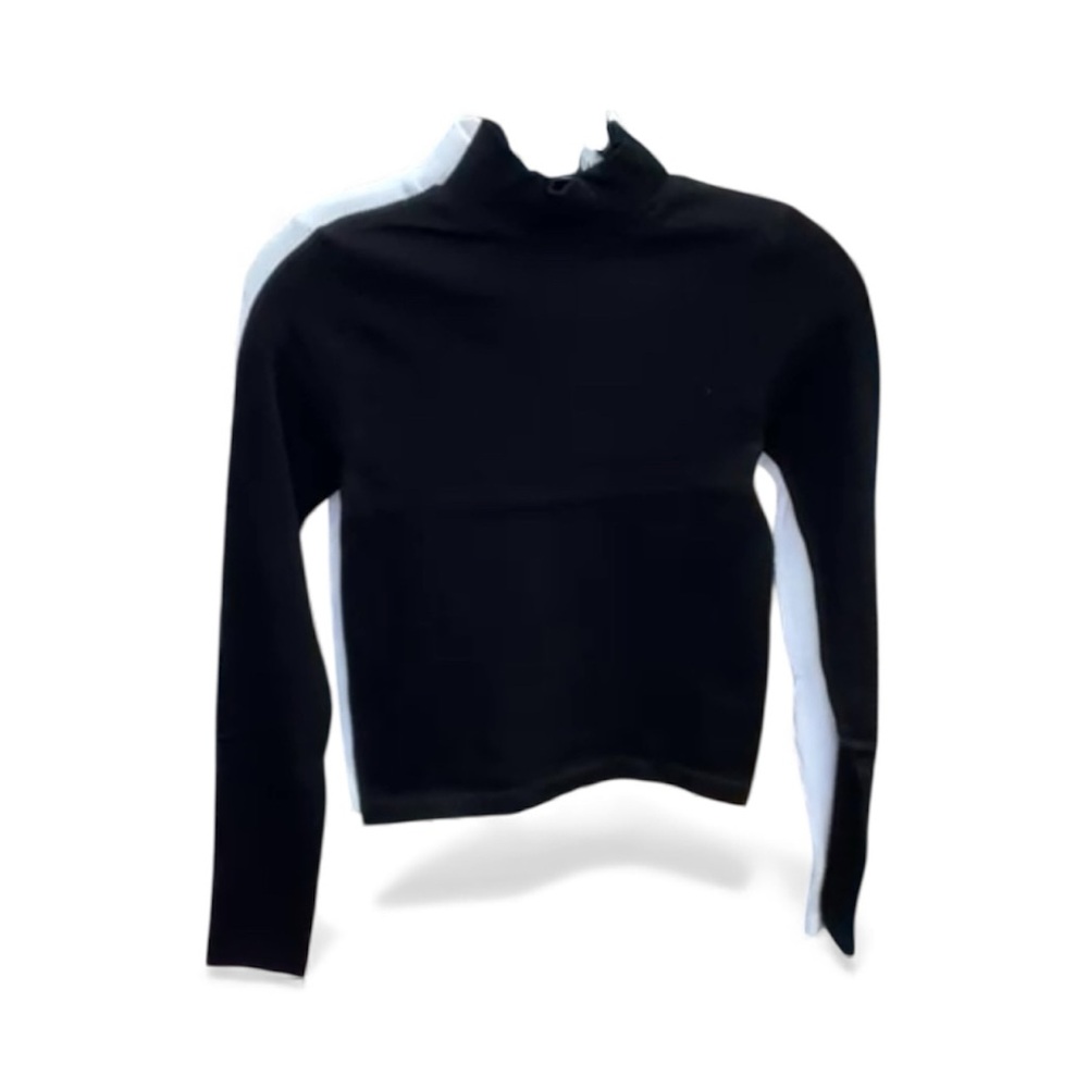 Zenana Black mock neck Long Sleeve Top